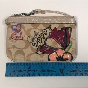 Coach Bags - Coach Poppy Logo Jacquard Wristlet Coach Bags - Coach Poppy Logo Jacquard Wristlet